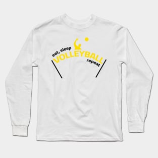 Eat Sleep Volleyball Repeat Long Sleeve T-Shirt